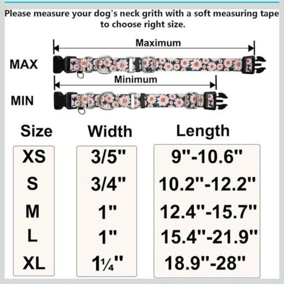 Martingale Collar, fall maple leaf pattern, size medium - Picture 4 of 8